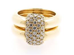 #graceandcharacter our distance selling service is available worldwide. Lot Art Chaumet Ring Model Duo Yellow Gold And Diamonds Signed And Numbered In A Chaumet Boxsize 52