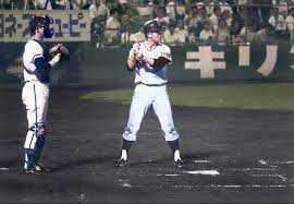 敬遠策に抗議してバットを持たずに打席に入る長嶋茂雄 1968年5月11日 中日球場 読売ジャイアンツ 長嶋 日本プロ野球