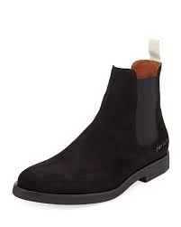 Common projects' suede chelsea boots are cool and understated. Common Projects Men S Calf Suede Chelsea Boot Black Neiman Marcus