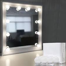Hollywood Mirror Light Kit With Dimmable Light Bulbs For Makeup Dressing Table Diy Led Vanity Lighting Strip With Quality Adhesive 10 Lights String Lanterns Led String Light From Flymall 21 76 Dhgate Com