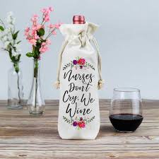 Birthday Gifts For Nurses Nurses Don T Cry We Wine Wine Tote Wine Gifts Wine Gift Baskets Wine