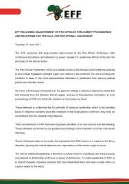 The pan african parliament was established in 2004, to provide common ground for africans. Economic Freedom Fighters On Twitter Eff Welcomes Adjournment Of Pan African Parliament Proceedings And Reaffirms For The Call For Rotational Leadership