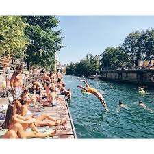 Zurich S Hipster Beach Is A Stretch Of Docks Lining The River Occupied By Some Of The City S Most Drool Worthy Bodies Whoever Isn Instagram Likes Hipst