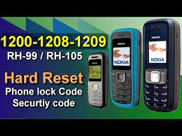 48 rows · three simple steps. How To Factory Reset Nokia 1200 1208 1209 Unlock Security Code Input Password Phone Lock Code Ø¯ÛŒØ¯Ø¦Ùˆ Dideo