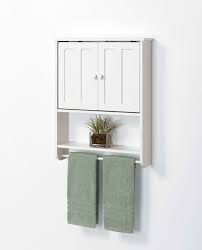Bennington country cottage white wall mount bathroom medicine. Historic Houseparts Inc Shelves Storage Callie Bathroom Storage Wall Cabinet With Towel Bar White