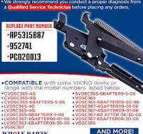 Amazon.com: Whole Parts Range Door Hinge Assembly Part # PC020126 -  Replacement & Compatible with Some Viking Gas Ranges/Ovens - Replaces  AP5315887, ...