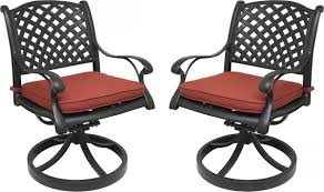 Solana swivel rocking club chair with cushions, cast silverby sunset west outdoor furniture. Nevada Cast Aluminum Outdoor Swivel Rocker Chairs With Sunbrella Cushions Patio Table