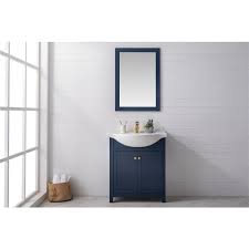 Choose from a wide selection of great styles and finishes. Design Element Marian 30 In Blue Single Sink Bathroom Vanity With White Porcelain Top S05 30 Blu Rona