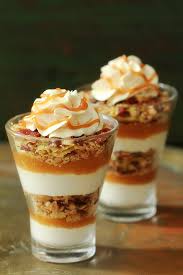 Try making these trendy desserts with your favorite liquors, cookie crumbs and fruit. 15 Shot Glass Dessert Recipes You Have To Try Caramel Apple Trifle Trifle Recipe Desserts