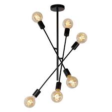 Ce beau lustre de la collection vaik trouvera sûrement sa place dans votre intérieur. Lustre Industriel Lucide Lester Noir Metal Lustres Industriels Chez Web Luminaire