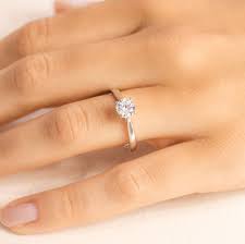 Solitaire Diamant Mariage Bague De Fiancailles Sur Mesure Pure Bague De Fiancailles Solitaire Diamant Bague