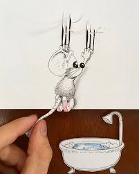 Drawing a picture needs a lot of detailed observation, otherwise it is very tough to go through the full detailed drawing may be it is a pencil sketch or a color drawing. 40 Creative And Funny Drawings And Artwork For Your Inspiration Free Jupiter Mouse Drawing Funny Drawings Drawings