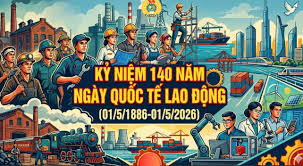 Phường - Kỷ niệm 140 năm Ngày Quốc tế Lao động (01/5/1886 - 01/5/2026) 💥Kỷ  niệm 140 năm Ngày Quốc tế Lao động (01/5/1886 - 01/5/2026) là dịp quan  trọng để ôn