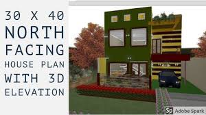 30 X 40 North Facing House Plan With 3d Elevation North Facing House House Plans 30x40 House Plans