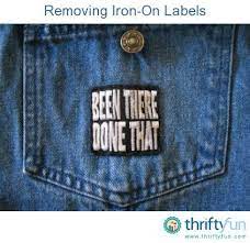 Removing Iron On Labels And Patches Iron On Labels Clothing Patches Iron On Patches