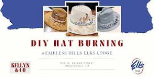 DIY Pyrography Hat Burning At Elks Lodge