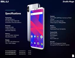 BLU Studio Mega 2018 16GB Android Phone ...