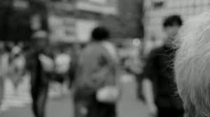 White little particles fading on blue background with shiny flare. Black And White Background Video People Walking On Street Website Slider Background Video Youtube