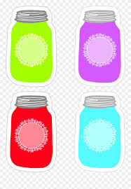 Check out these free printables for tags and cute labels to add to your jars. Colorful Mason Jar Tag Collection Free Printable Color Mason Jar Clipart Png Download 77798 Pinclipart
