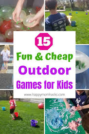 Whether they love to play games like kickball or hopscotch or prefer nature activities like planting flowers or watching birds, we have plenty of ways to get your child off the sofa and in the great outdoors. Easy Diy Outdoor Games For Kids From Dollar Tree Happy Mom Hacks