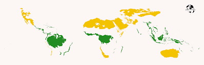 The crew of untamed science particularly like the rainforests of central and. Tropical Rainforest Vs Desert This Map Shows The Global Distribution Of Tropical Rainforests And Deserts I Have Excluded Polar Deserts Would Be Interesting To See How Different This Is In 10