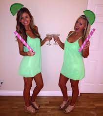 Diy Margarita With Lime Halloween Costume Easy College Halloween Costumes Halloween Costumes For Girls Creative Halloween Costumes Diy