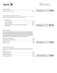 Current Customers Learn About Your Monthly Bill Sprint