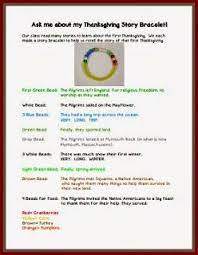 Finally, we wrote down the details of stories on a rainbow retell graphic organizer. Thanksgiving Story Bracelet Free Story Telling Activity 1st Bead Is Green And Stands For T Thanksgiving Stories Thanksgiving School Thanksgiving Preschool