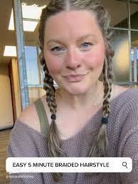 Quick and Easy 5-Minute Braided Hairstyle Tutorial