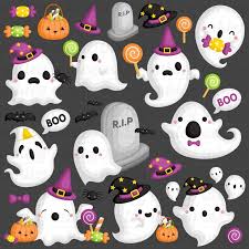 Download Halloween Ghost Clipart Cute Ghost Clip Art Holiday Event Etsy Halloween Clips Cute Ghost Halloween Clipart