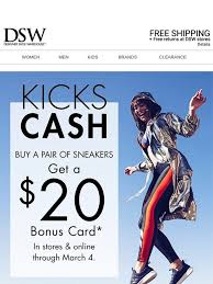 Check spelling or type a new query. Dsw Get Your 20 Bonus Card Milled