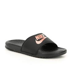 Black And Gold Nike Slides Womens Nike Women S Benassi Jdi Slides 25 Gold Nike Slides Slides Shoes Nike Rose Gold Nike Shoes
