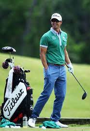 Adam Scott Of Australia Practices On The Driving Range During A Golf Outfit Golf Fashion Mens Golf Outfit