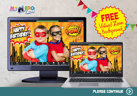 Free Zoom Virtual Superheroes Background