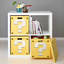 How To Make A Super Mario Question Block Shelf From Ikea Furniture Downloadable Printable Question Mark Template Mario Room Kallax Shelving Unit Nintendo Room