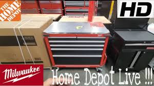 Whether you're looking for a big tool box or a work bench, lowe's has a great selection of products from brands you know and trust. Home Depot Tool Storage Live Milwaukee Dewalt Oct 2019 Youtube