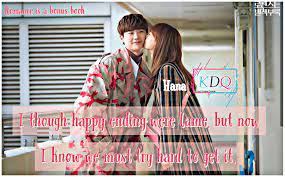 This is the story of a late budding romance, faced with danger and a life at stake. Happy Endings Romanceisabonusbook Korean Drama Quotes Facebook