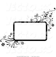 This technique can be used to fade an image into the background colour or another image, text, etc. Vector Of Black And White Rectangular Background Frame With Vines And Butterflies Borders And Frames Black And White Clipart Black And White