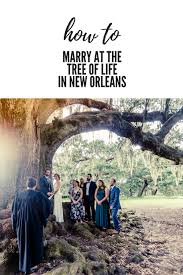 How To Get Married At The Tree Of Life In New Orleans New Orleans Elopement Tree Of Life Nola Wedding