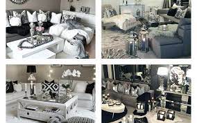 Silver black and white living room ideas; Black White Grey Living Room Design