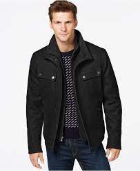 Michael Michael Kors Big Tall Brockton Wool Blend Jacket Big Tall Men Macy S Wool Blend Jacket Stylish Jackets Twill Jacket
