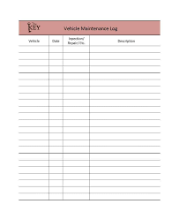 40 Printable Vehicle Maintenance Log Templates Template Lab