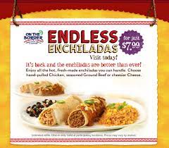 On The Border Endless All You Can Eat Enchiladas For 7 99 Hunt4freebies