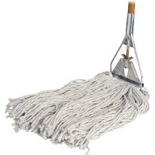 Often used on larger mops, terrycloth is a versatile material that is reusable, washable in hot water, and suitable for both dry and wet mopping. Wet Mop School Specialty Marketplace