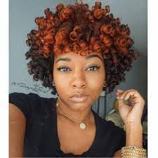 Naturalhairqueens That Hair Color Is Cute Natural Hair Styles Curly Hair Styles Roller Set Natural Hair