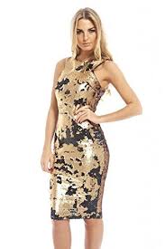 Ax Paris Womens Two Colour Way Sequin Black Gold Size8 Find Out More About The Great Product At The Imag Black Sequin Dress Dresses Black Gold Sequin Dress