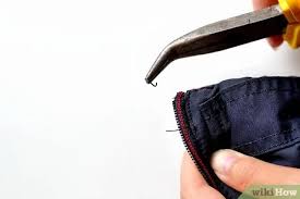 For plastic zipper teeth, use the nippers horizontally to cut off the head of the tooth. How To Repair A Zipper When The Slider Has Come Off Completely