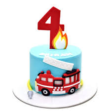 These awesome fireman birthday party ideas will surely sound the alarm! Fire Truck Cake 4
