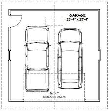 24x24 2 Car Garage 24x24g1e 576 Sq Ft Excellent Floor Plans Car Garage Garage Plans Garage Dimensions