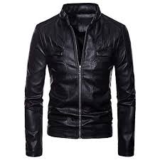 Clearance Sale For Men Coat Aimtoppy Fashion Fashion Men S Autumn Winter Long Sleeve Solid Lapel Mo Leather Jacket Men Pilot Leather Jacket Jackets Men Fashion